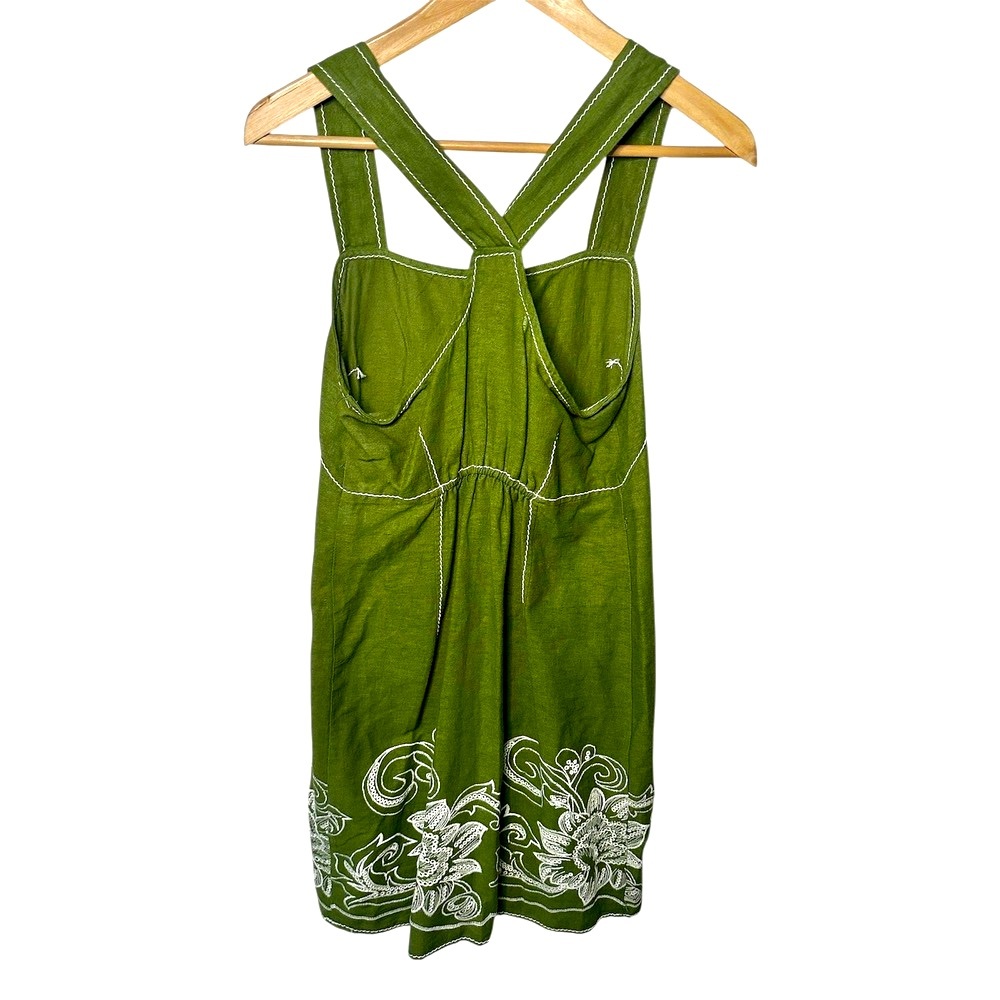 Max Studio Green Linen Blend Dress‎ – Size M - Picture 4 of 5